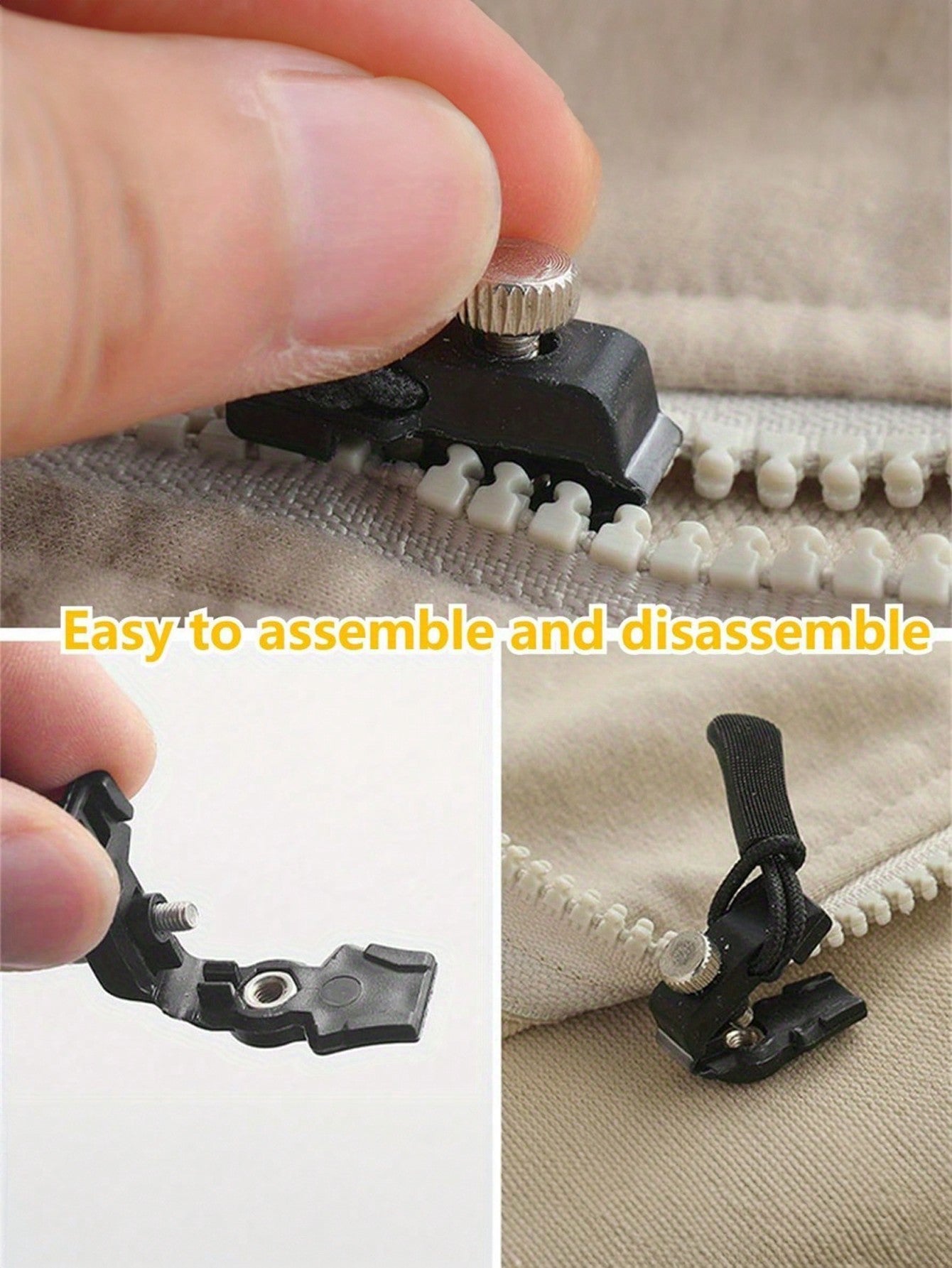 طقم إصلاح سحاب عالمي حزمة من 6