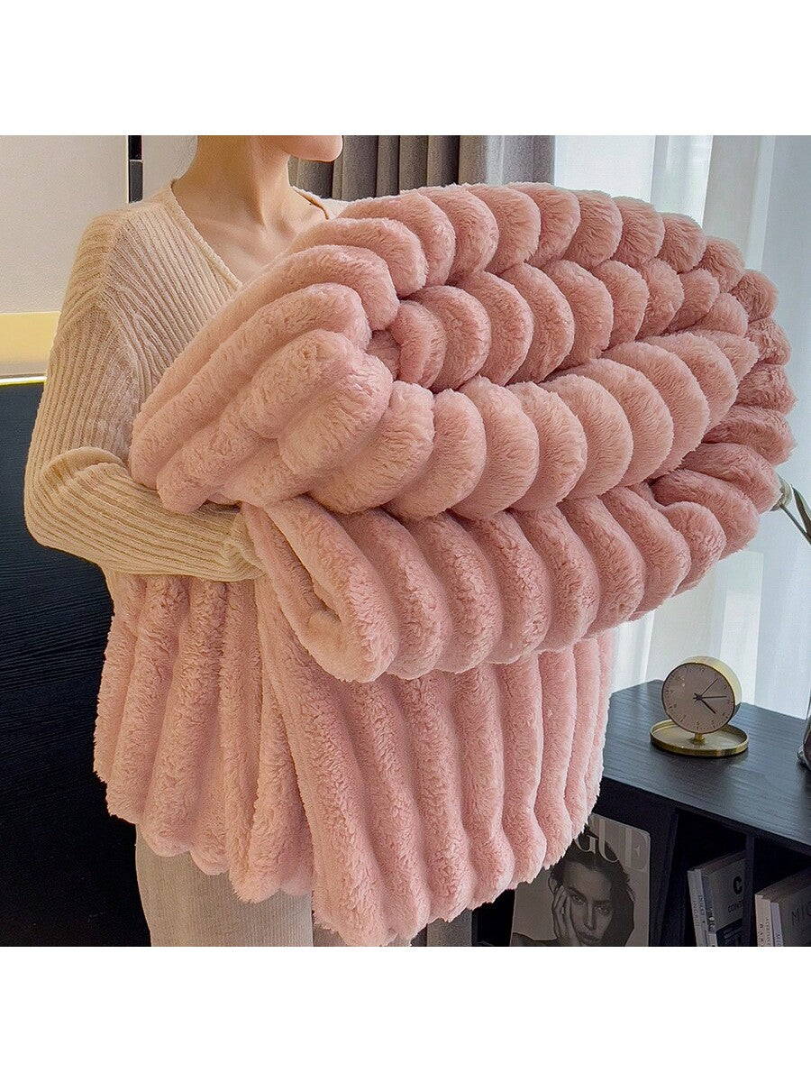 بطانية قطعتين مصنوعة من قطيفة المرجان الناعمة والدافئة والمريحة