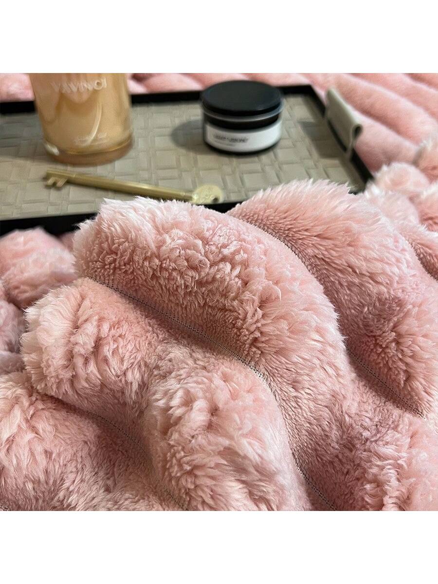 بطانية قطعتين مصنوعة من قطيفة المرجان الناعمة والدافئة والمريحة