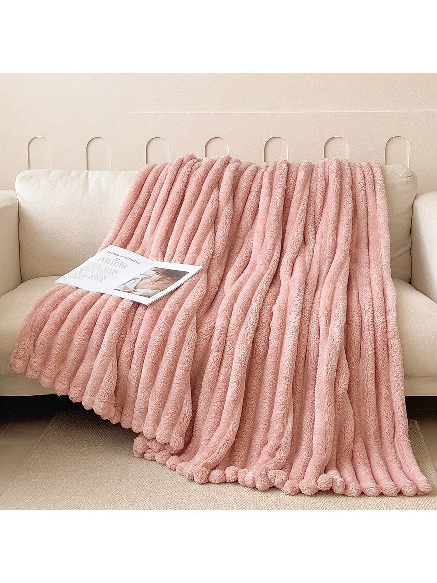 بطانية قطعتين مصنوعة من قطيفة المرجان الناعمة والدافئة والمريحة