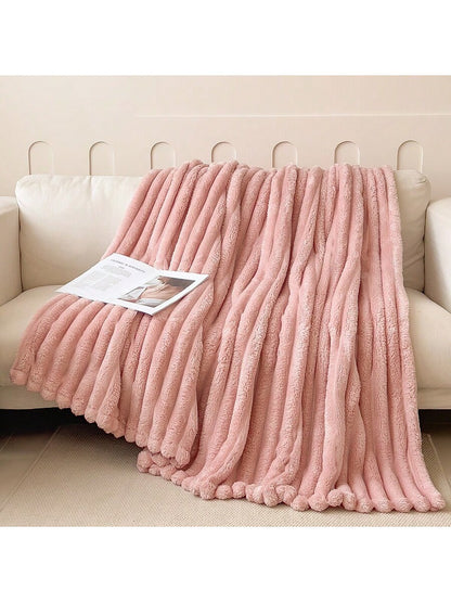 بطانية قطعتين مصنوعة من قطيفة المرجان الناعمة والدافئة والمريحة