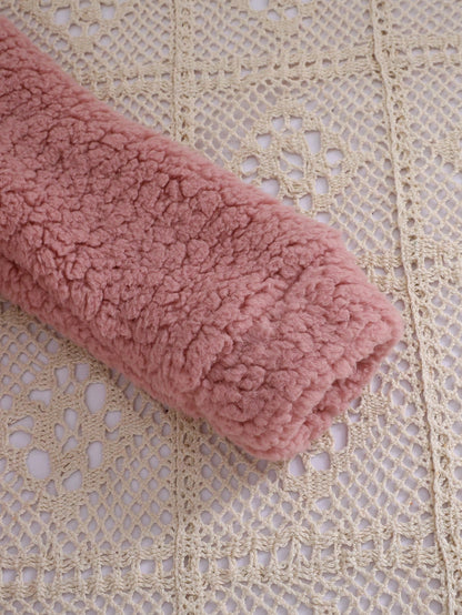 طقم 2 قطعة من الأذن المكونة من هودي كرتوني فاخر ذو ألوان مختلفة وحقيبة متقاطعة للبنات الصغار