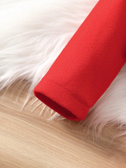 طقم 3قطع من السترة/المعطف الأنيق الكاجوال الأنثوي الحلو الرجعي والفستان بلا أكمام مع قبعة