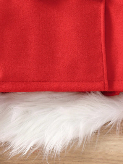 طقم 3قطع من السترة/المعطف الأنيق الكاجوال الأنثوي الحلو الرجعي والفستان بلا أكمام مع قبعة