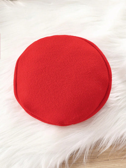 طقم 3قطع من السترة/المعطف الأنيق الكاجوال الأنثوي الحلو الرجعي والفستان بلا أكمام مع قبعة