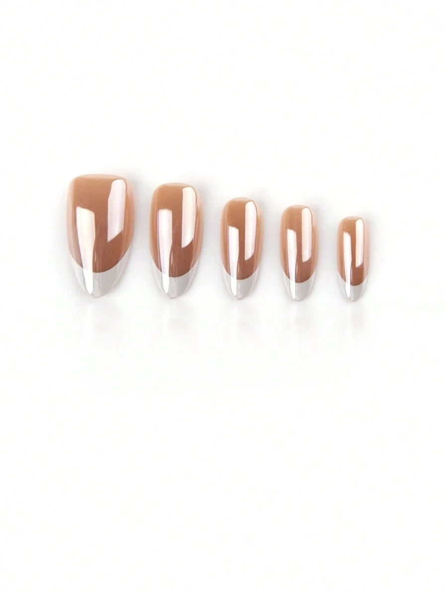 طقم أظافر مزيفة مكون من 30 قطعة