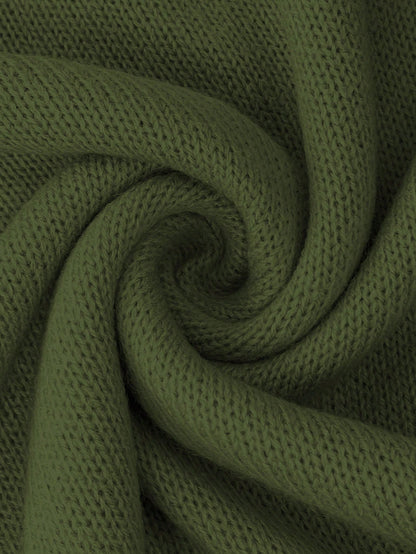 بلوزة وبنطلون منسوج بأكثر من مقاس، بلون متباين رقبة دائرية فضفاضة، مجموعة خريفية/ شتوية، مناسبة لعيد الميلاد