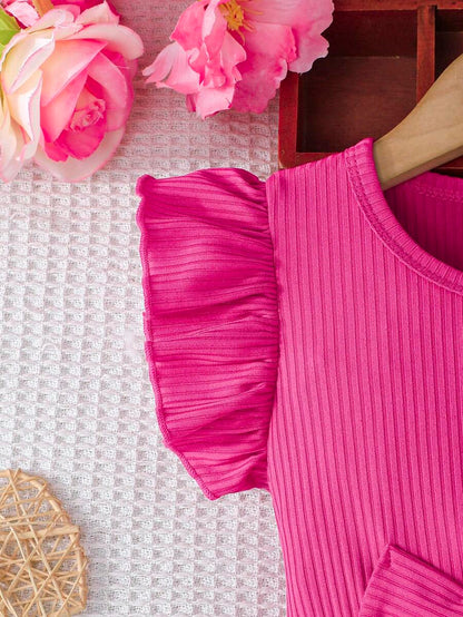 فستان كاجوال للبنات مطبوع بنقشة زهور