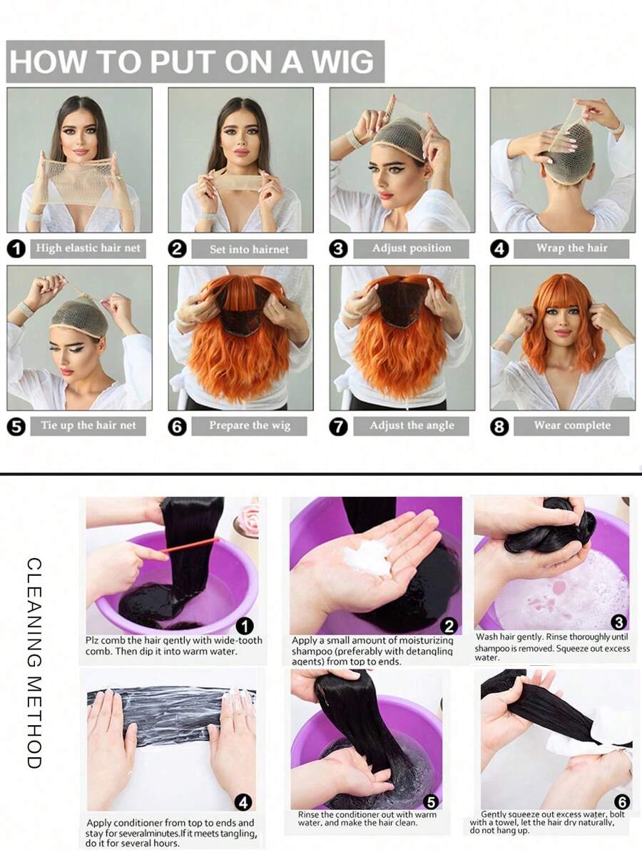 شعر مستعار بوب قصير