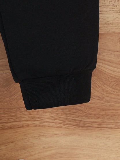 مجموعة بنطلون وسترة كاجوال برباط للفتى 2 قطعة