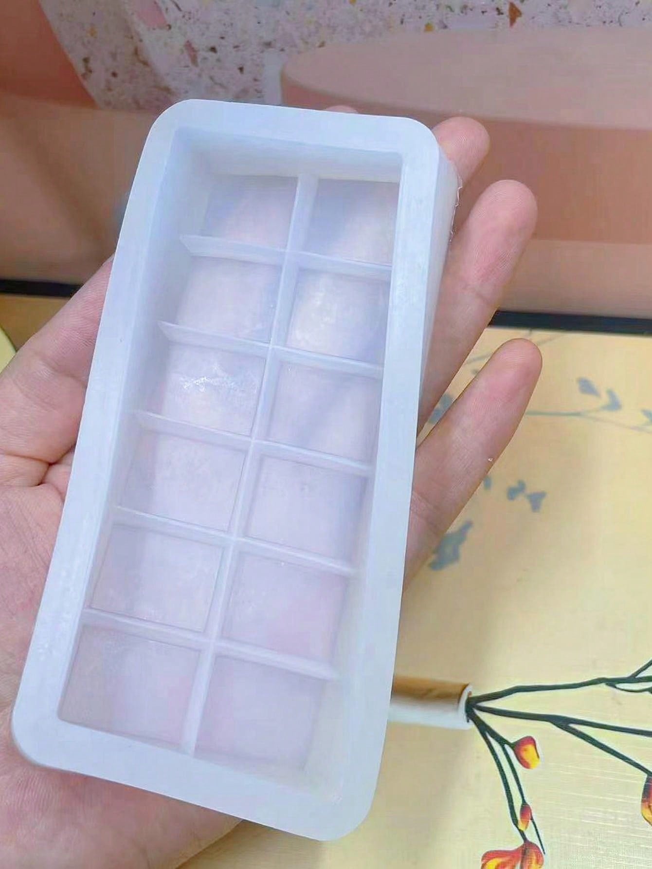 قالب سيليكون مستطيل 1 قطعة لصنع الشموع والشوكولاتة والخبز والكعك وثلج المكعبات DIY