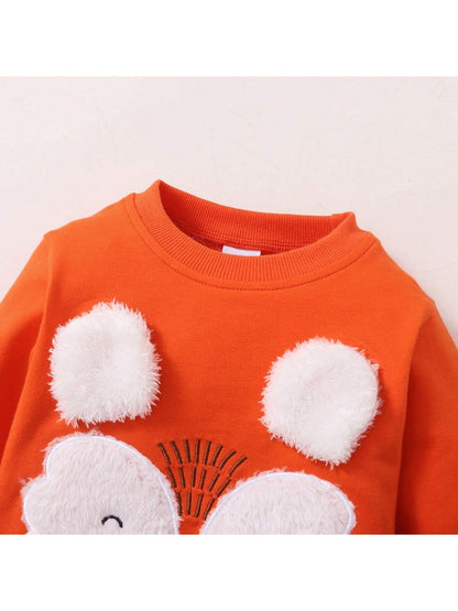 ازياء مزينة بطرز الثعلب الجديدة للبنات الصغار