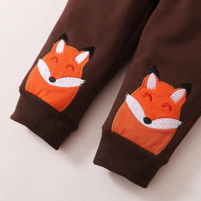 ازياء مزينة بطرز الثعلب الجديدة للبنات الصغار