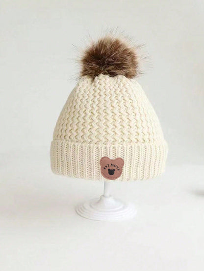 طقم 3قطع من القبعة والوشاح والقفازات للأطفال 2 قطعة