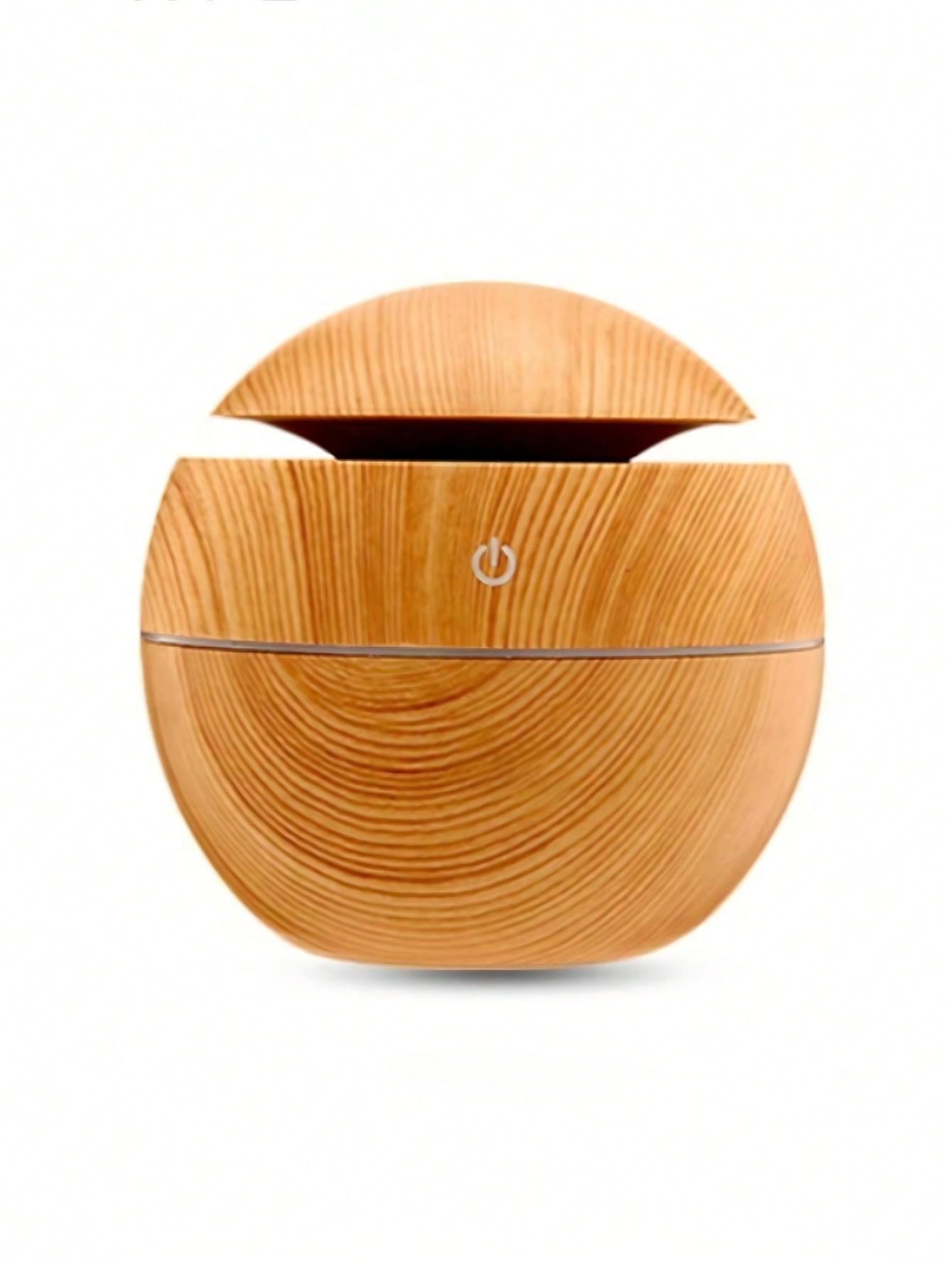 جهاز ترطيب فطري بسعة 200مل برسومات خشبية قطعة واحدة، جهاز نشر روائح محمول يعمل بالطاقة من خلال منفذ USB للمنزل وغرفة النوم