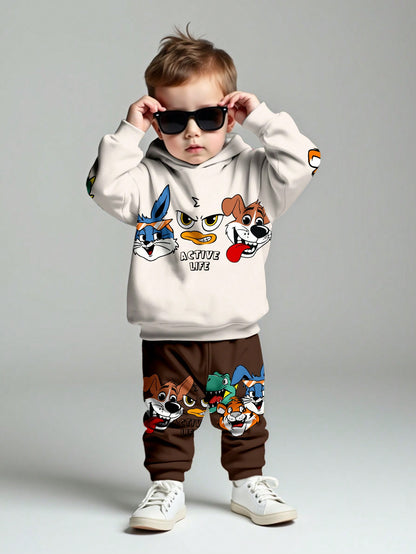 طقم قطعتين لطفل الحياكة المحببة السائبة والناعمة