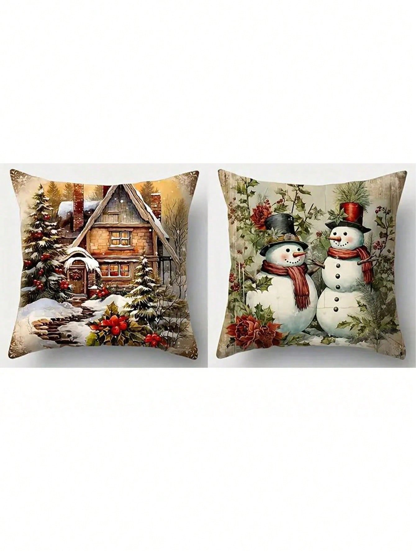 أغطية وسادات احتفالية زخرفية للعيد المجيد 4قطع