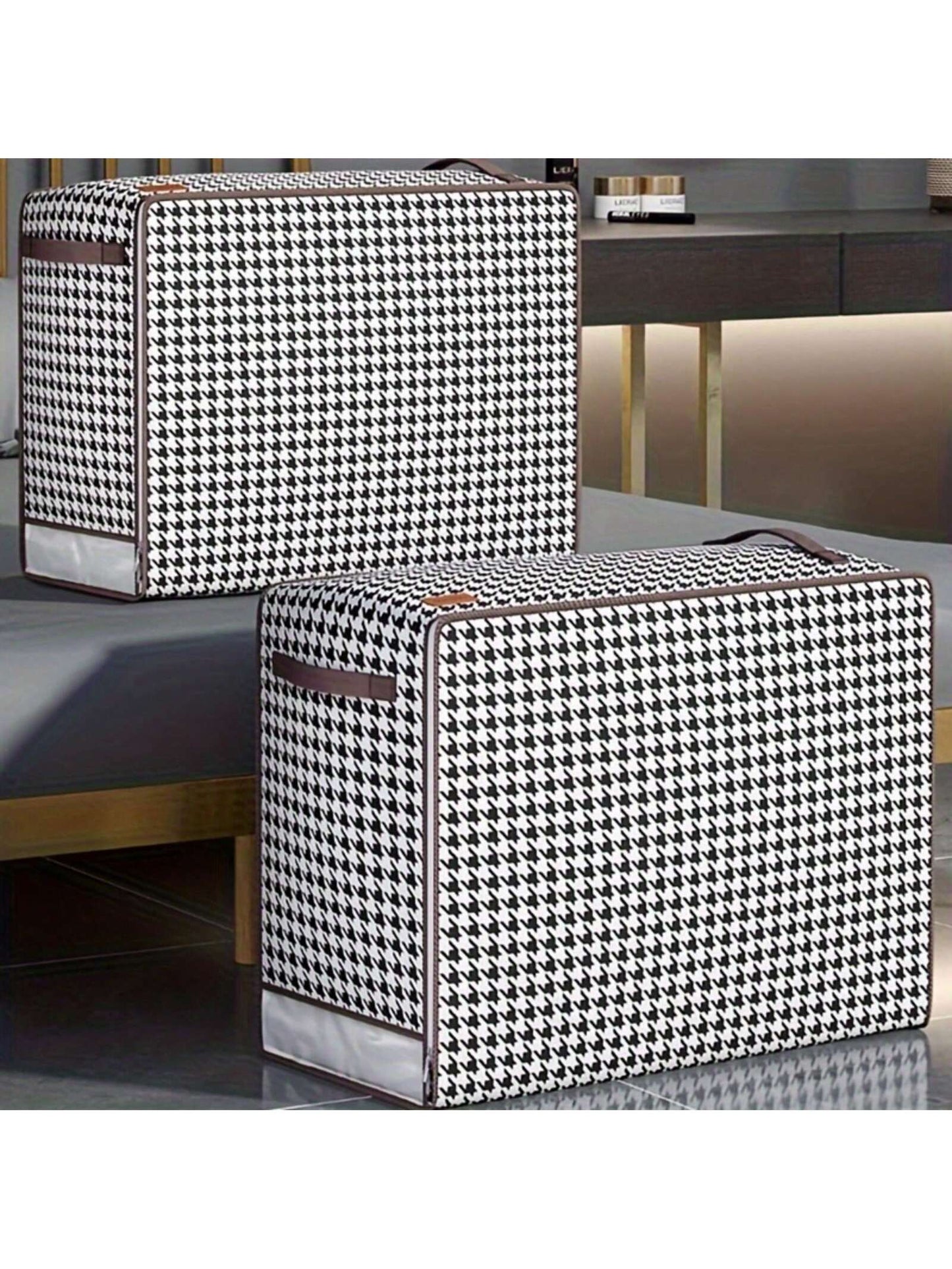 أكياس تخزين المفروشات مع مقابض معززة