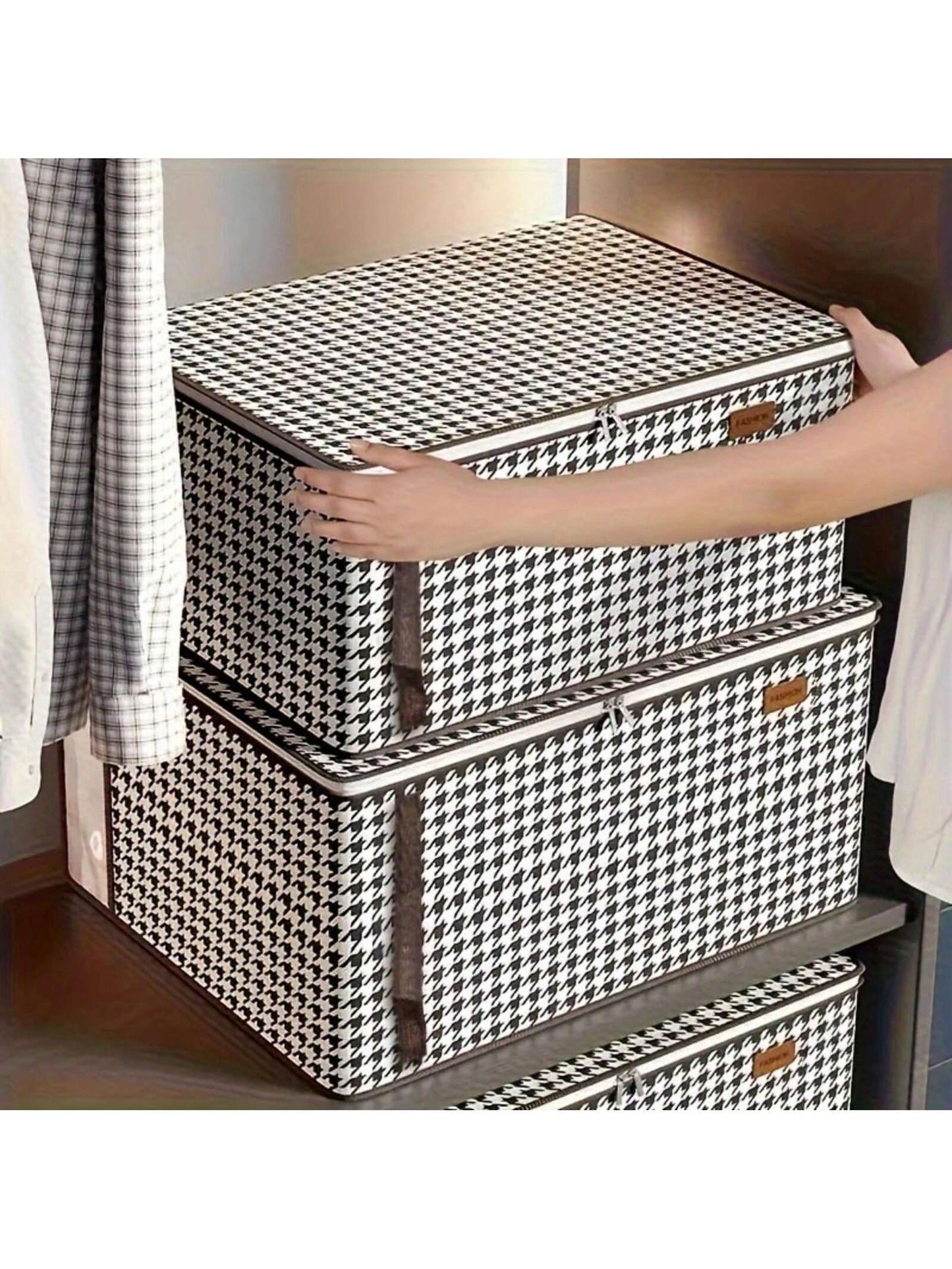 أكياس تخزين المفروشات مع مقابض معززة