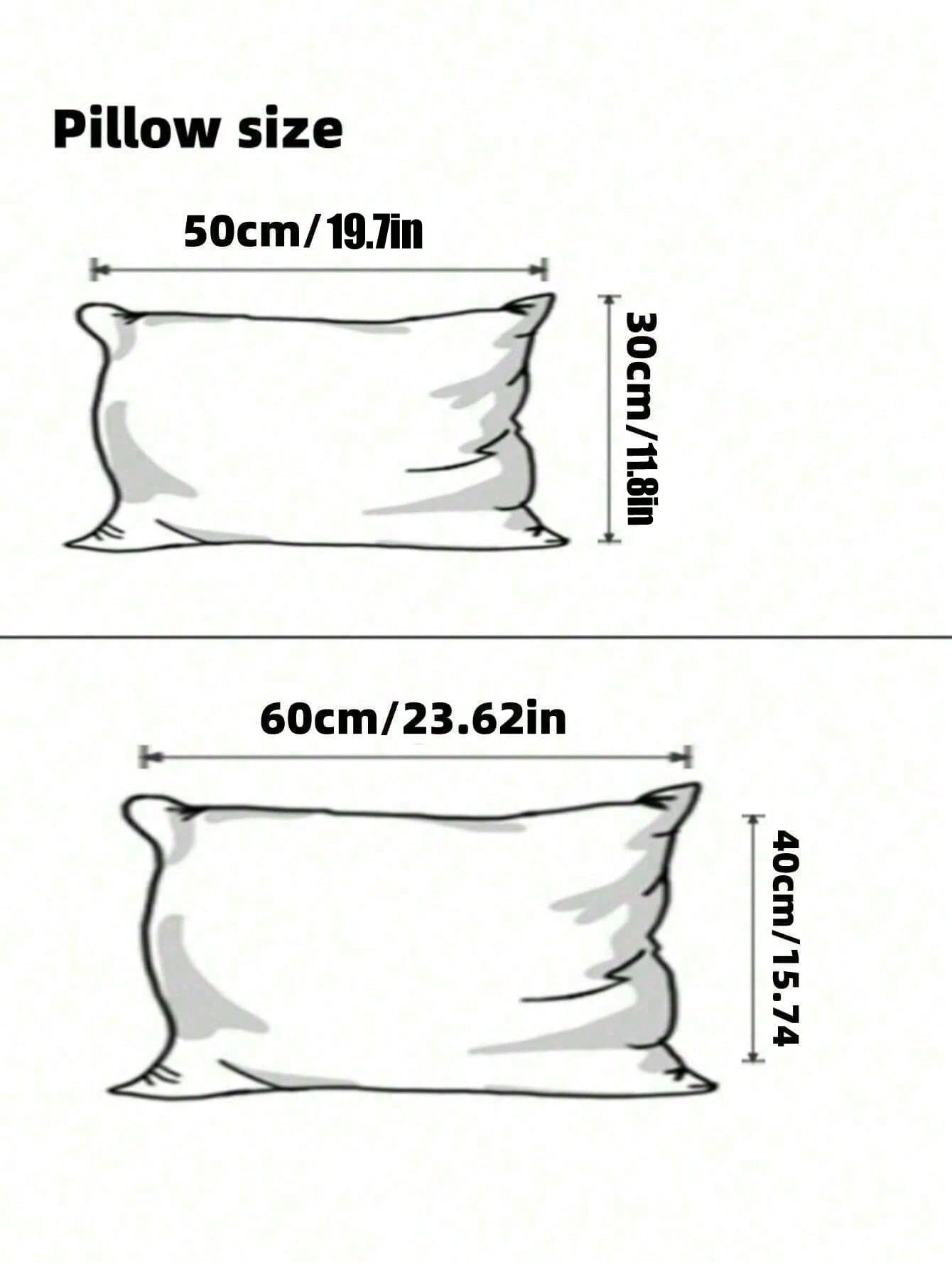 وسادة أطفال قطعة واحدة، طقم كيس وسادة بنمط كرتوني