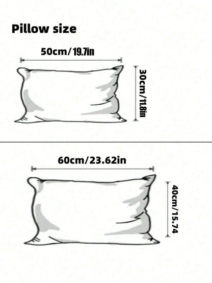 وسادة أطفال قطعة واحدة، طقم كيس وسادة بنمط كرتوني