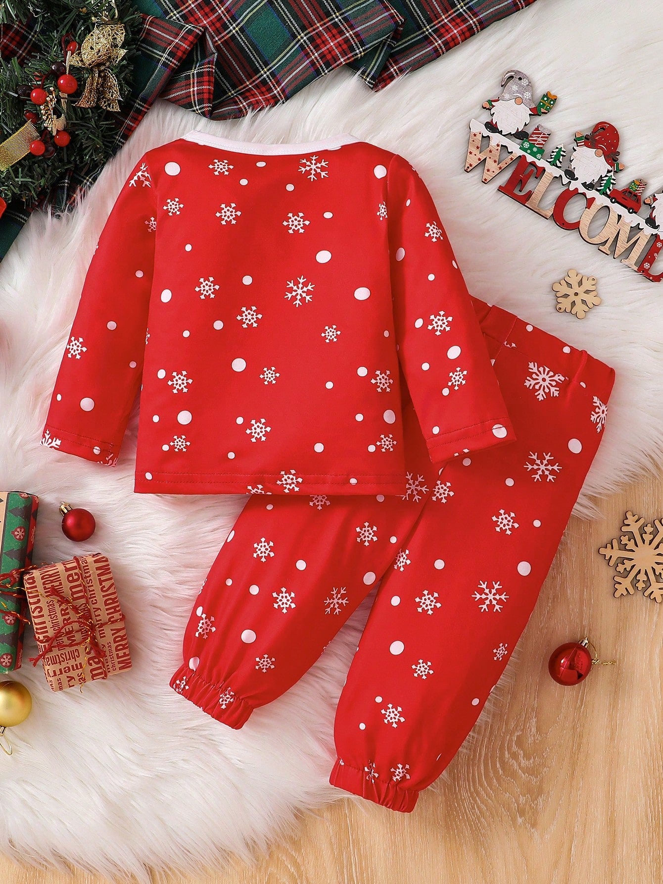 طقم ملابس للأطفال الرضع بنين لعيد الميلاد