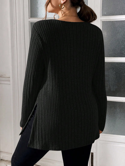 ملابس علوية نساء كبيرة الحجم ذات أكمام طويلة