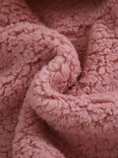 طقم 2 قطعة من الأذن المكونة من هودي كرتوني فاخر ذو ألوان مختلفة وحقيبة متقاطعة للبنات الصغار