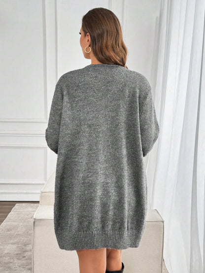 كارديجان كم طويل أحادي اللون