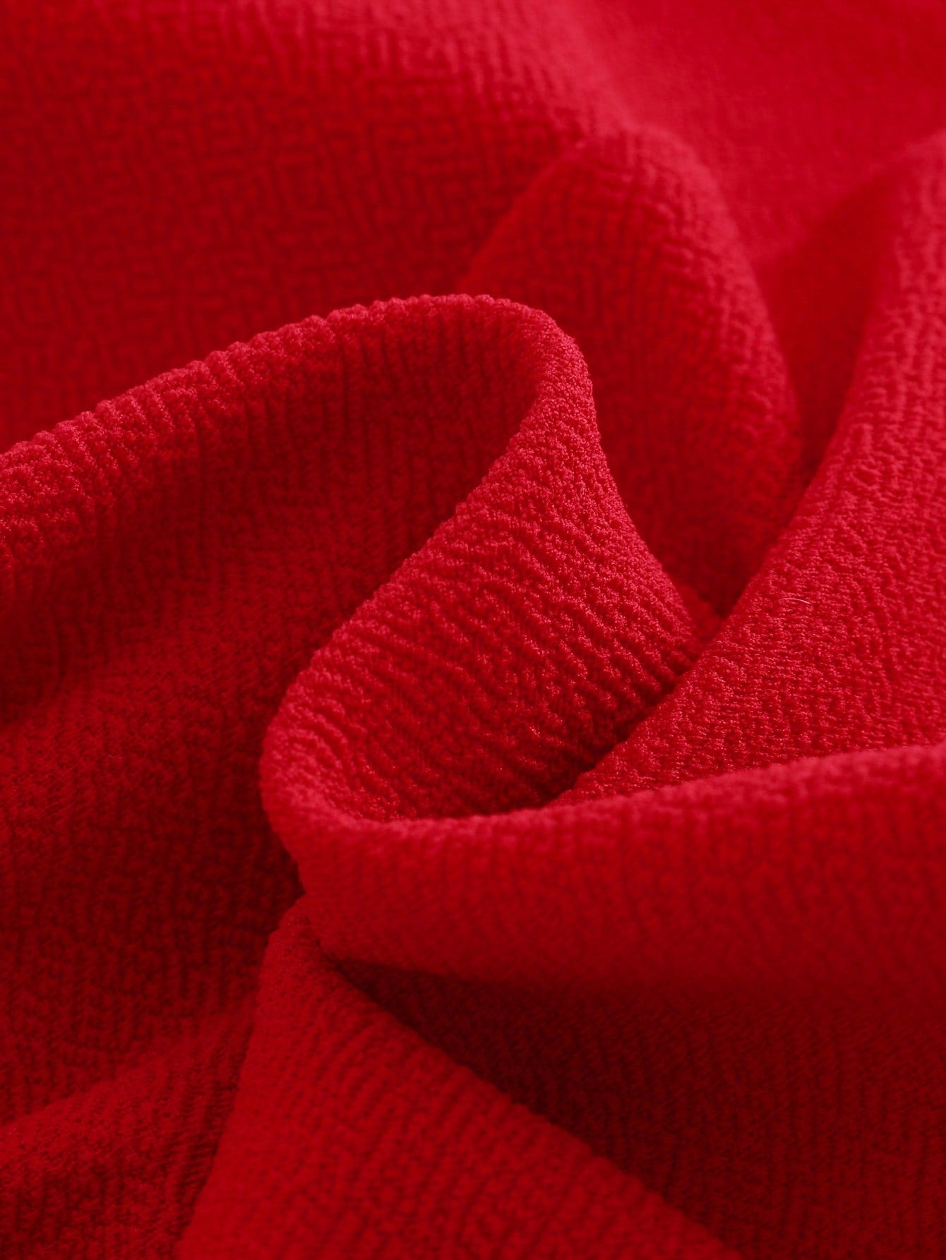 طقم فستان أحمر وجاكيت ذو فيونكة فرو للبنات الرضّع، 2 قطعة، للخريف/الشتاء، مناسب لعيد الميلاد