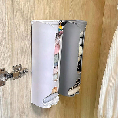 قطعة واحدة من منظم صندوق تخزين الملابس الداخلية والجوارب المثبت على الحائط