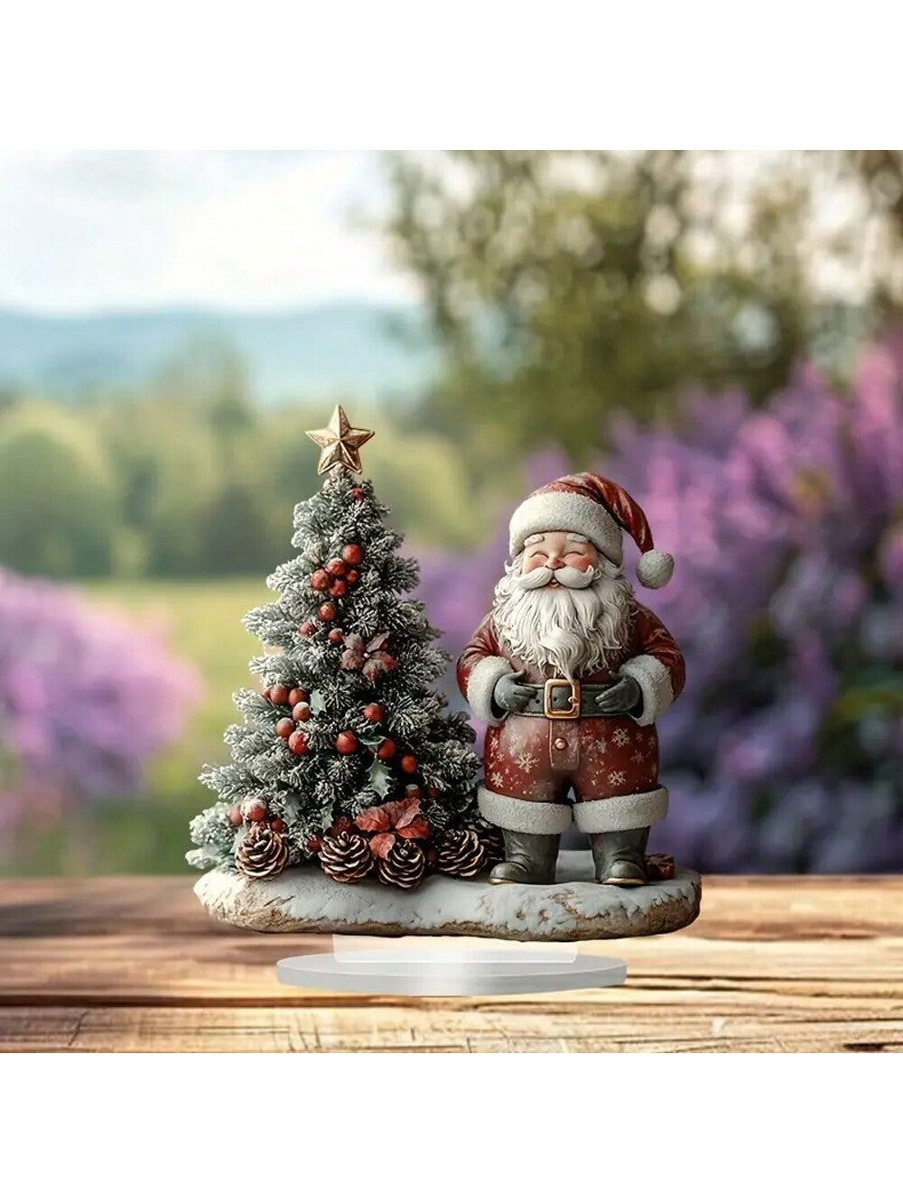 قطعة واحدة سانتا كلوز بتصميم بوهيمي فاخر من الاكريليك عالي الجودة