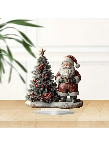 قطعة واحدة سانتا كلوز بتصميم بوهيمي فاخر من الاكريليك عالي الجودة
