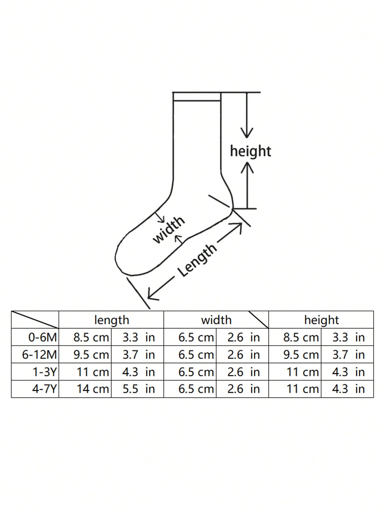 ثلاثة أزواج من جوارب الأطفال الصغار الدافئة سميكة