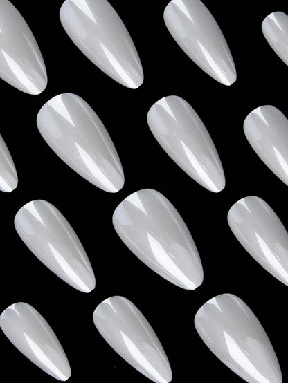 طقم أظافر ب- 24 قطعة من الأظافر الاصطناعية