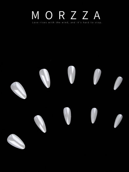 طقم أظافر ب- 24 قطعة من الأظافر الاصطناعية