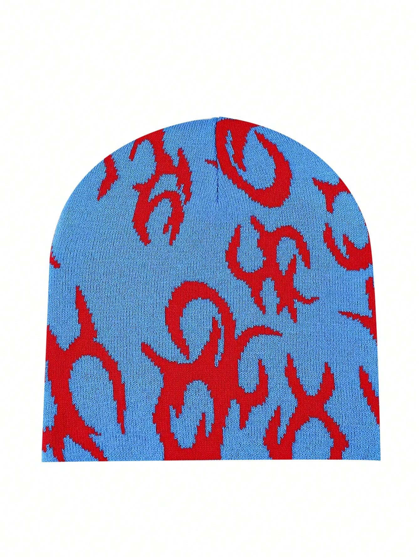 قبعة صغيرة محبوكة منقوشة