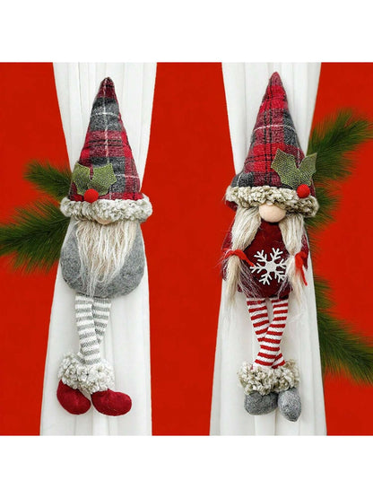 قطعة آرت ديكو عيد الميلاد جنوم ستائر تيباكس