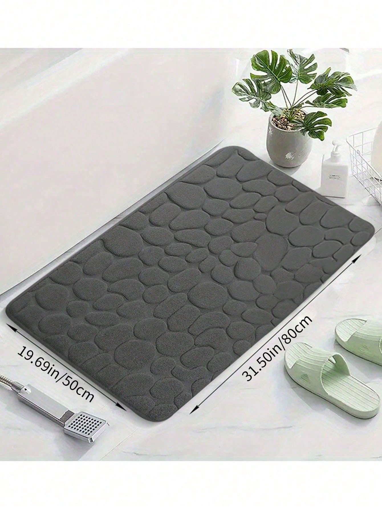 سجادة حمام مزخرفة بالحصى و وسادة رغوة الذاكرة و سجادة حمام قابلة للغسل و سجادة حمام مزخرفة بالحجر