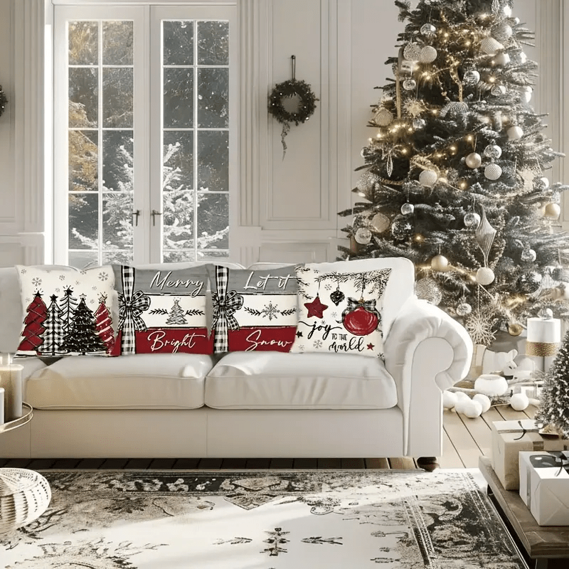 غطاء وسائد اعياد الميلاد