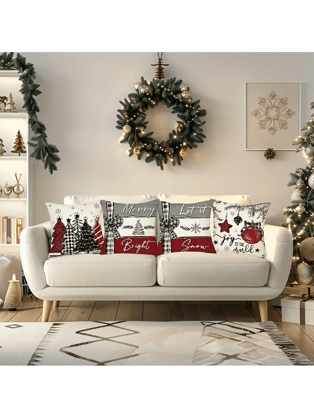 غطاء وسائد اعياد الميلاد