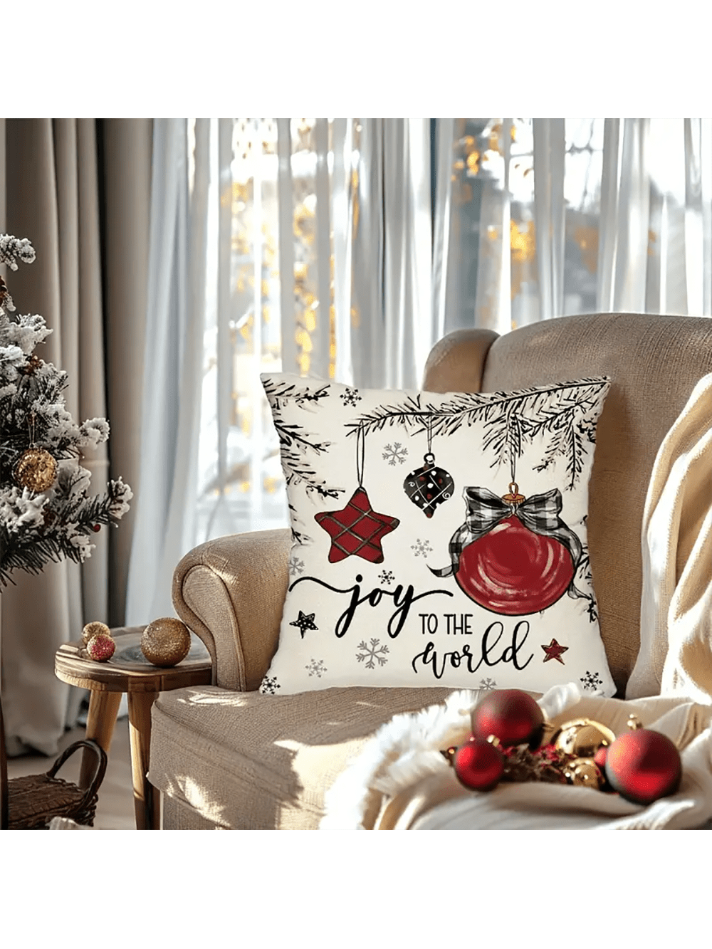 غطاء وسائد اعياد الميلاد