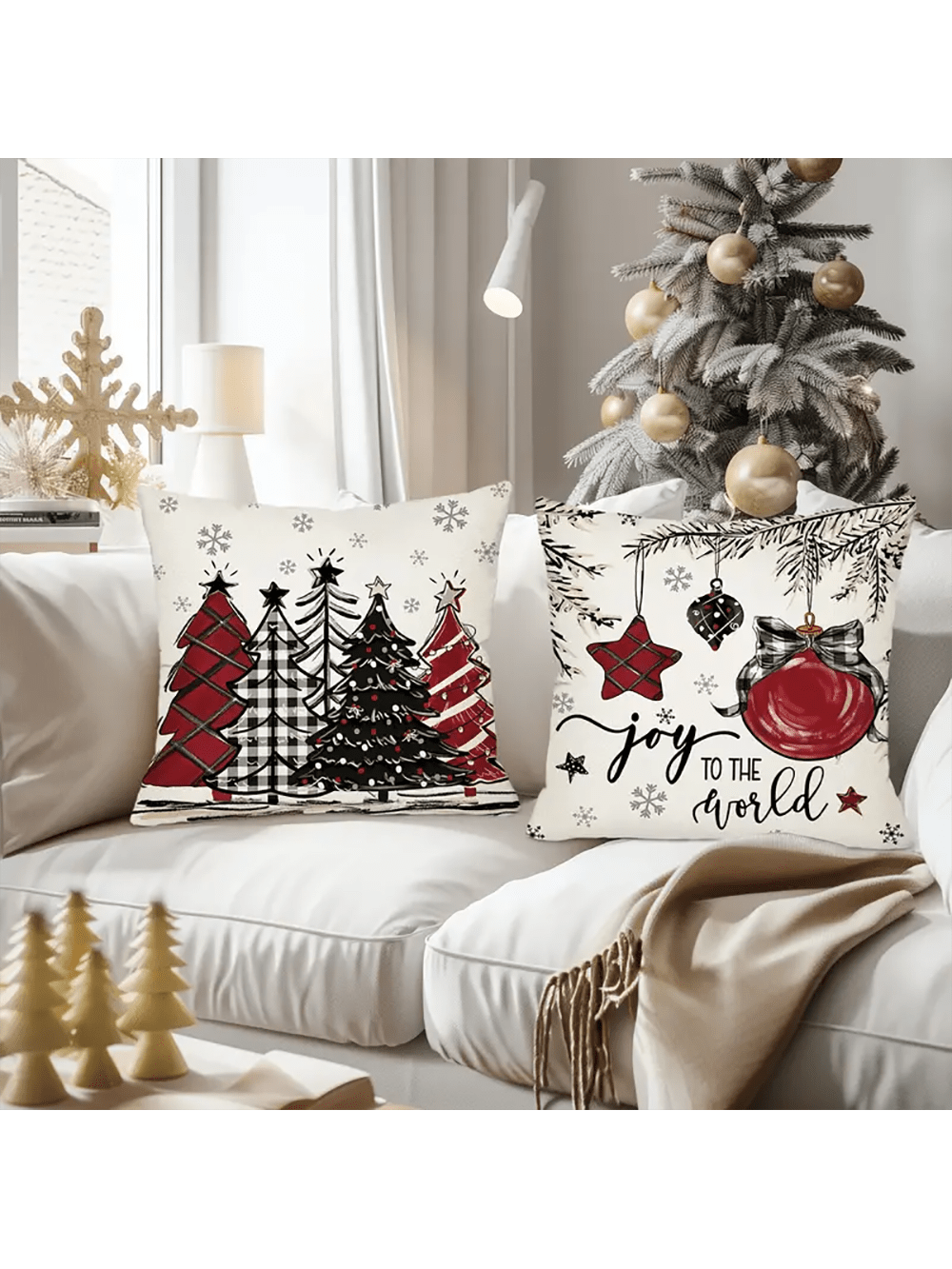 غطاء وسائد اعياد الميلاد