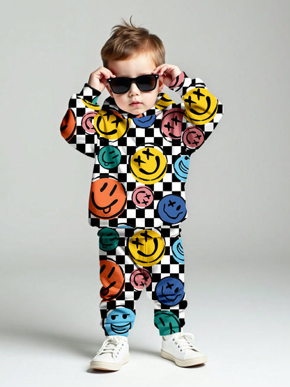 بدلة رياضية للأطفال الرضع من القماش المحبوك اللين