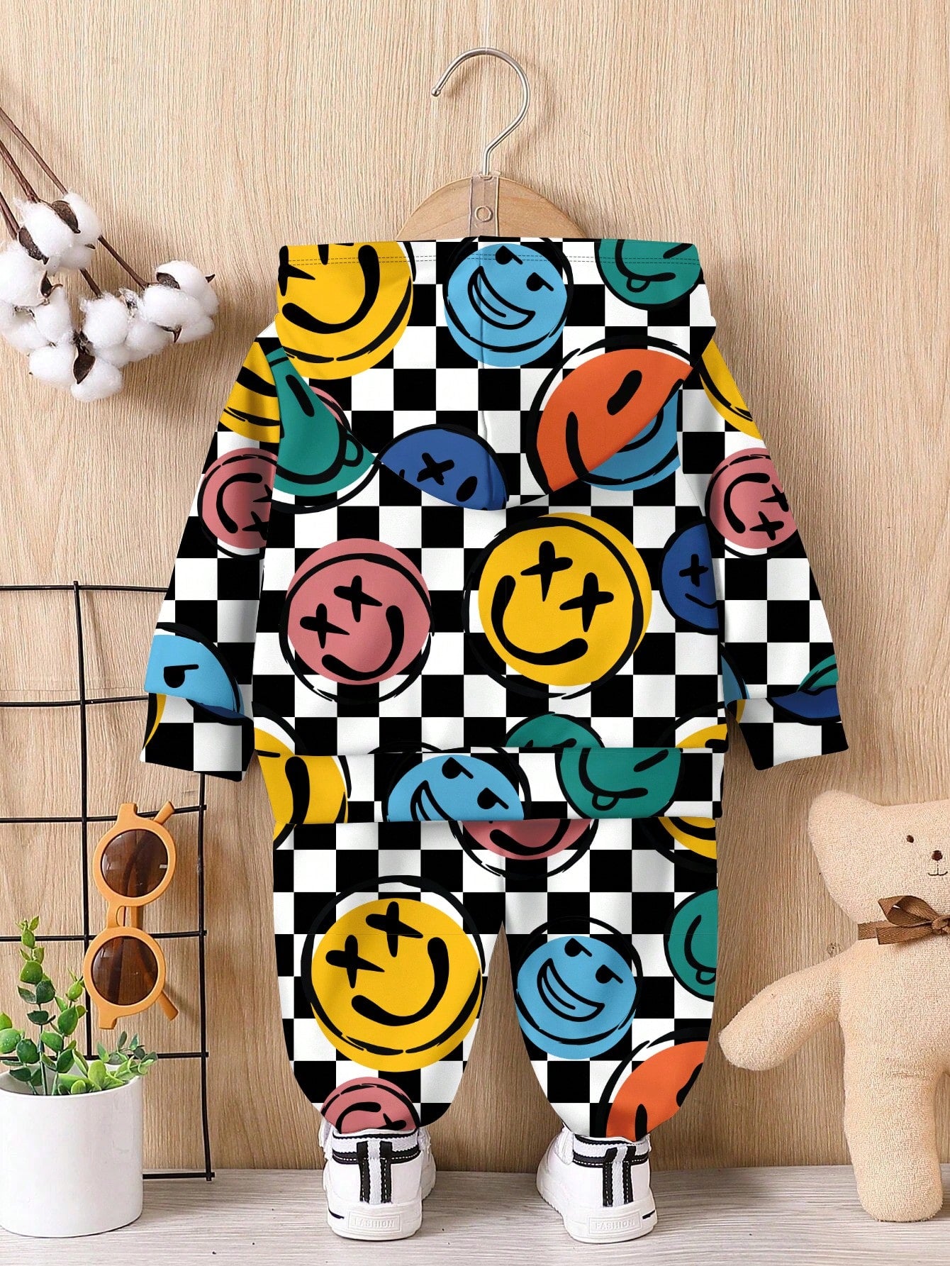 بدلة رياضية للأطفال الرضع من القماش المحبوك اللين