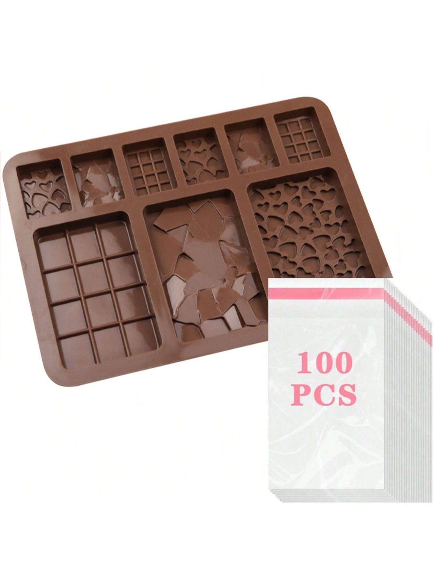قالب شريحة شوكولاتة ب- 6 تجاويف عميقة
