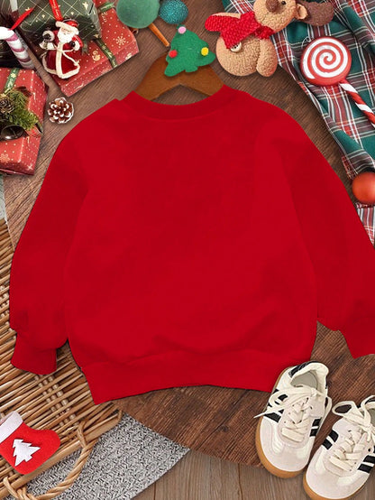 بلوزة كاجوال فضفاضة بياقة مستديرة من الأطفال والبنات