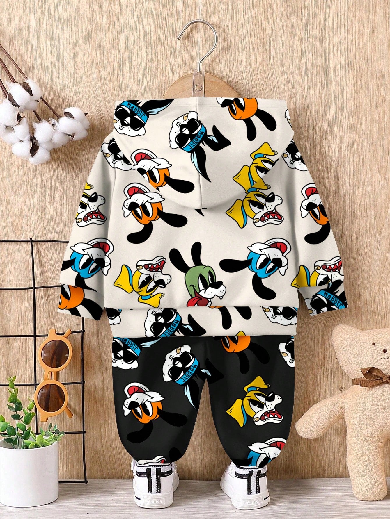 طقم قطعتين لطفل الحياكة المحببة السائبة والناعمة