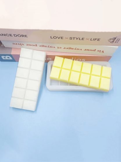 قالب سيليكون 1 قطعة لصنع شموع معطرة براتنج خزفي مزين ب- 12 تجويف بشكل الشوكولاتة