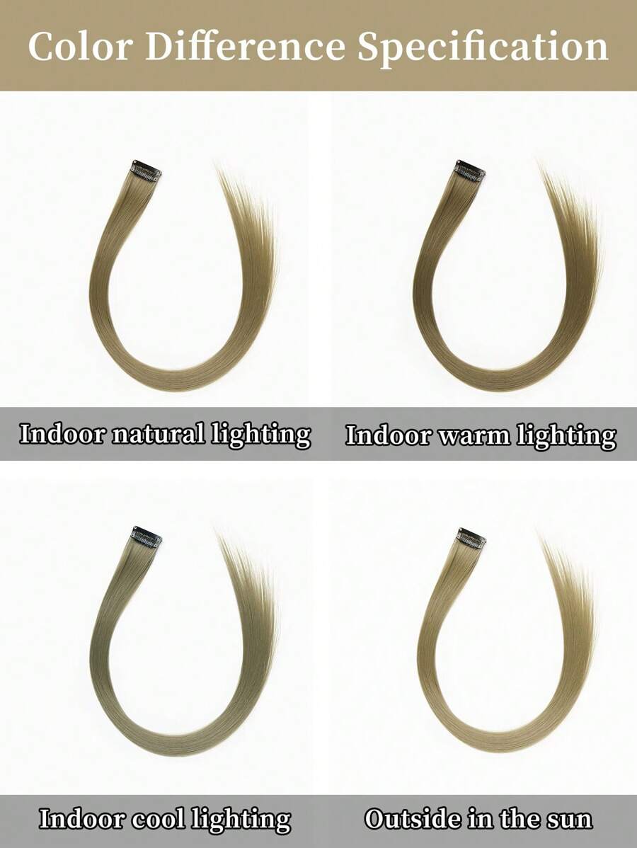 قطع من إكسسوارات الشعر المستعار الحمراء الطول 20 بوصة